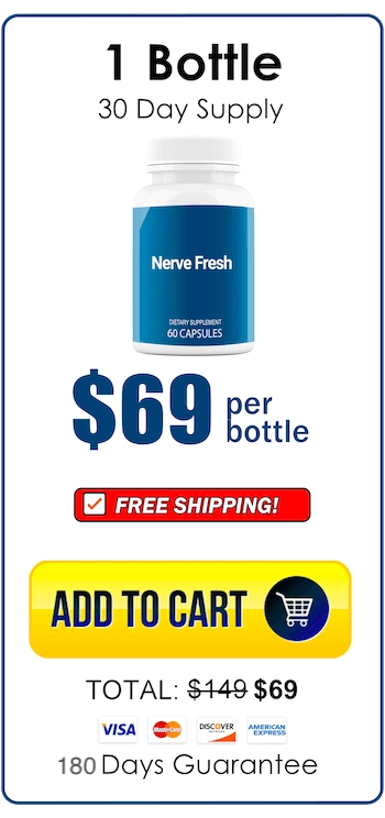 Nerve Fresh 1 bottle — $69 per bottle, 30-day supply, free shipping, 180-day guarantee